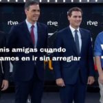 Meme que contrapone a dos participantes de un debate televisivo.
