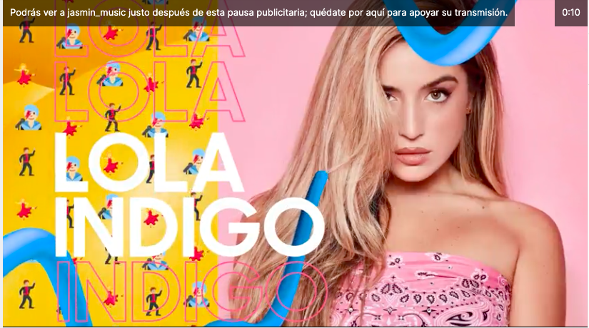lola indigo twitch anuncio