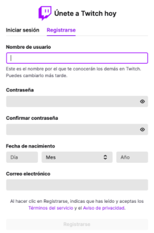 únete a twitch